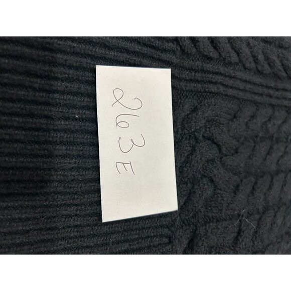 Nili Lotan x Target NEW Black Cable Knit Quarter Zip Sweater Size 2X - Picture 9 of 9